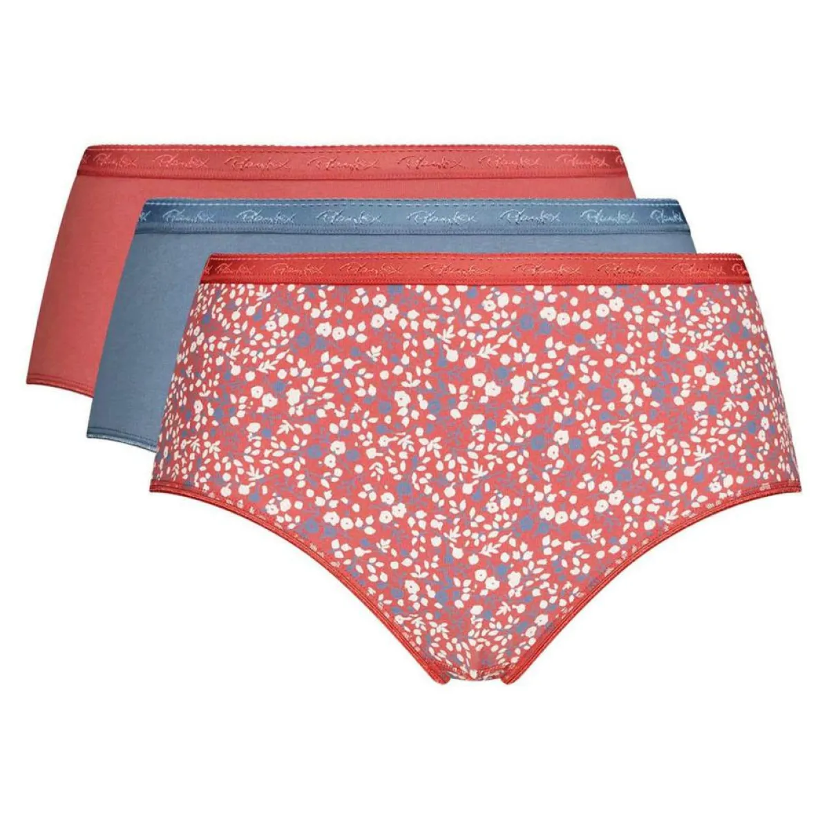 Playtex Lingerie, Nuit|3 Culottes Coton Bio multicolores