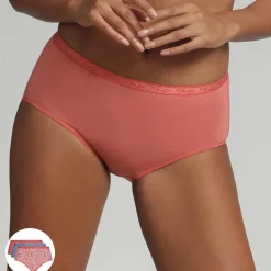 Playtex Lingerie, Nuit|3 Culottes Coton Bio multicolores
