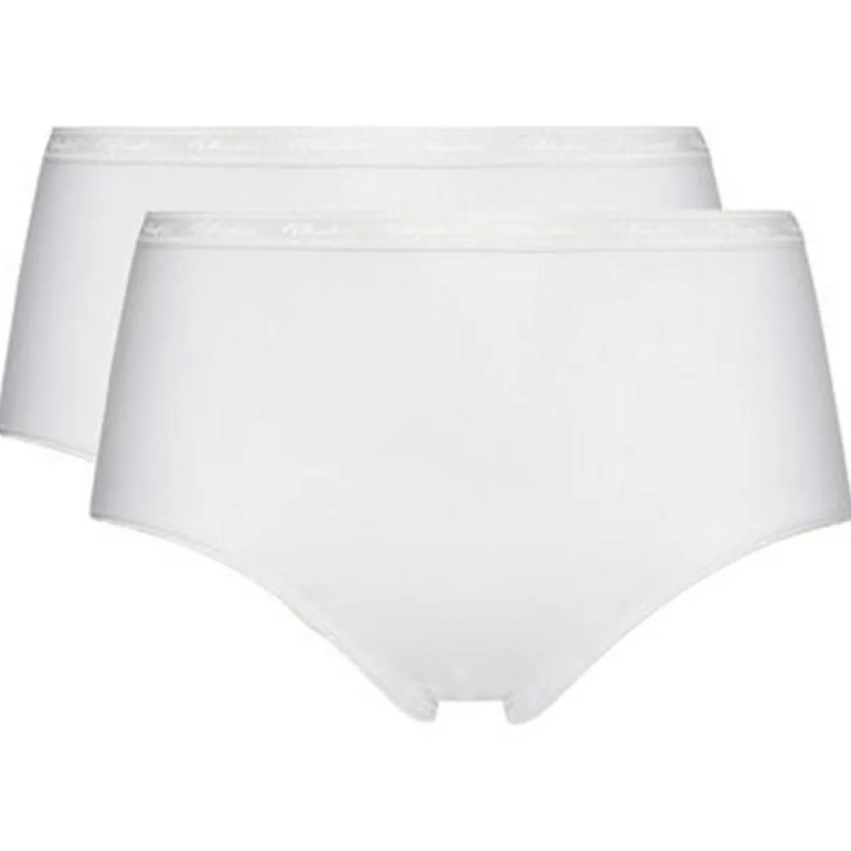 Playtex Lingerie, Nuit|2 Culottes en Coton Bio blanches