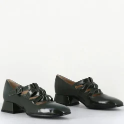 Garrice Lab Derbies|Babies en Cuir 5516 lux vertes