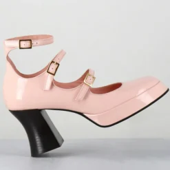 Garrice Lab Sandales À Talons|Babies en Cuir galan roses - Talon : 7.5cm