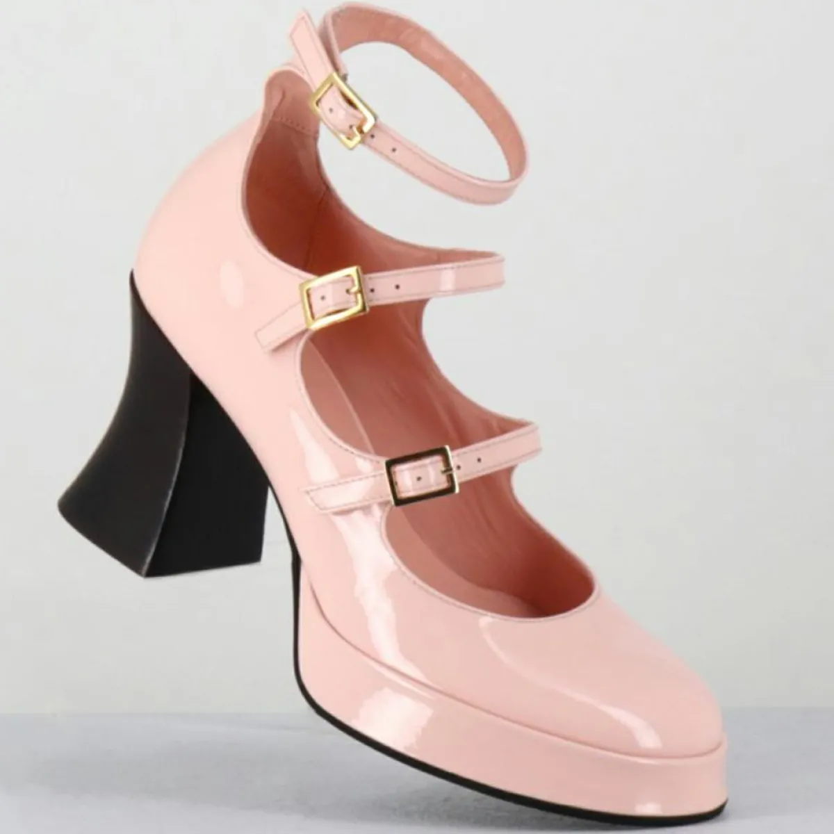 Garrice Lab Sandales À Talons|Babies en Cuir galan roses - Talon : 7.5cm