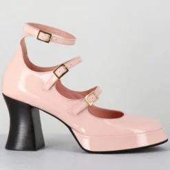 Garrice Lab Sandales À Talons|Babies en Cuir galan roses - Talon : 7.5cm