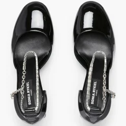 Sonia Rykiel Escarpins|Babies en Cuir verni Honfleur noires - Talon 8.5 cm