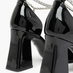 Sonia Rykiel Escarpins|Babies en Cuir verni Honfleur noires - Talon 8.5 cm