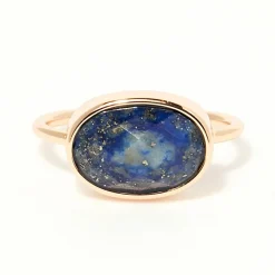 Moonstone Bagues|Bague Alana Lapis en laiton doré