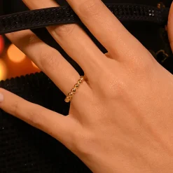 By Rafaella Bagues|Bague Alberta en Argent doré