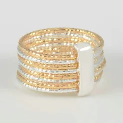 By Rafaella Bagues|Bague Alcor en Argent bicolore