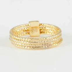 By Rafaella Bagues|Bague Alcyone en Argent doré