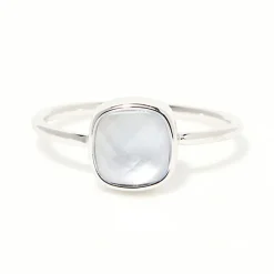 Moonstone Bagues|Bague Aëlle Nacre bleue en laiton