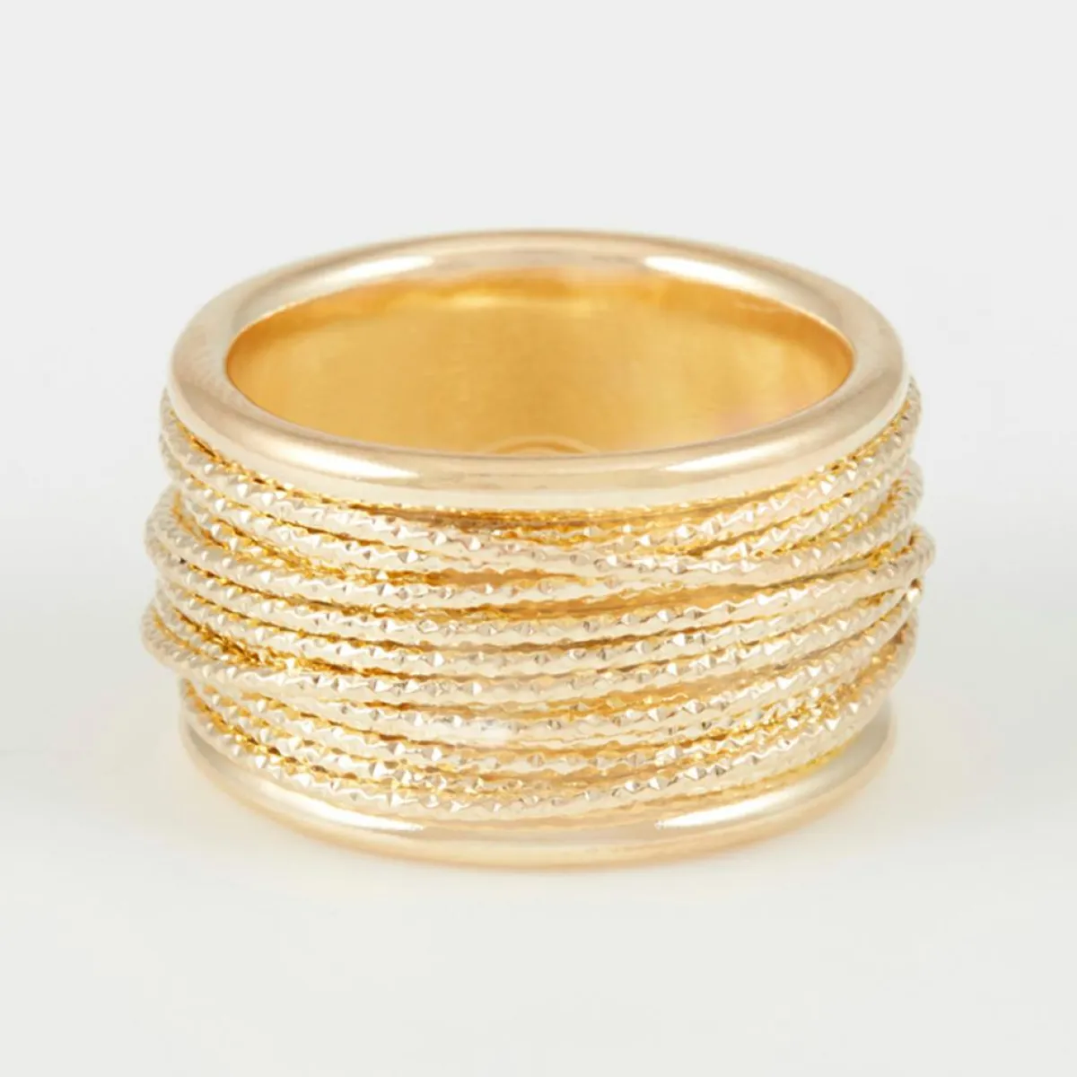 By Rafaella Bagues|Bague Amos en Argent doré