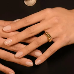 By Rafaella Bagues|Bague Catelina en Argent doré