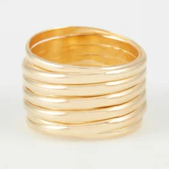 By Rafaella Bagues|Bague Chara en Argent doré