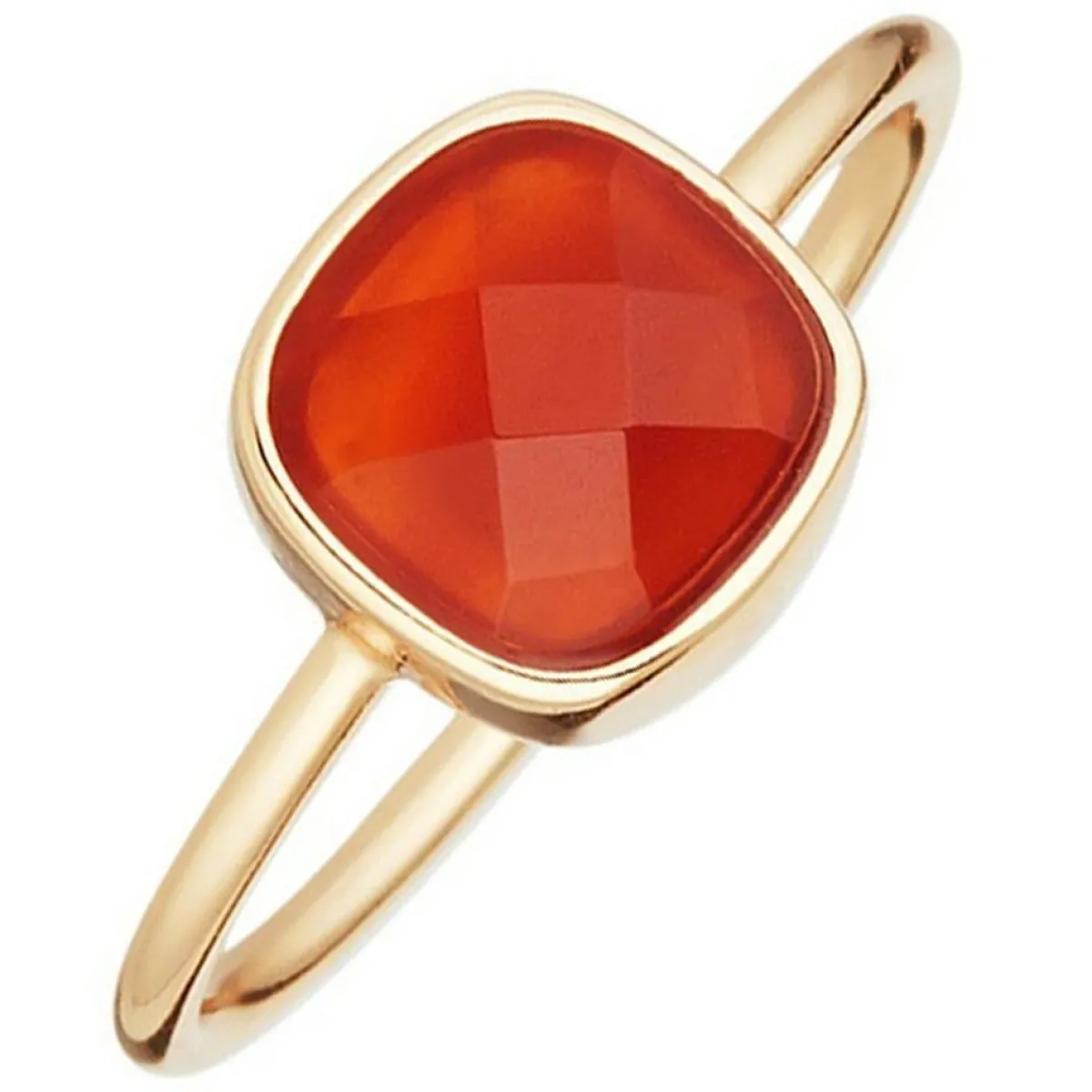 Moonstone Bagues|Bague Ella Agate en laiton doré