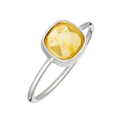 Moonstone Bagues|Bague Ella Topaze Jaune en laiton