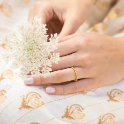 Moonstone Bagues|Bague Felicia en laiton doré