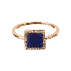 Moonstone Bagues|Bague Fiona Lapis en laiton doré