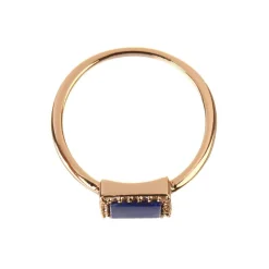 Moonstone Bagues|Bague Fiona Lapis en laiton doré