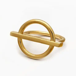 By Rafaella Bagues|Bague Giuseppa en Argent doré