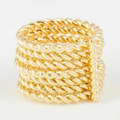 By Rafaella Bagues|Bague Misam en Argent doré