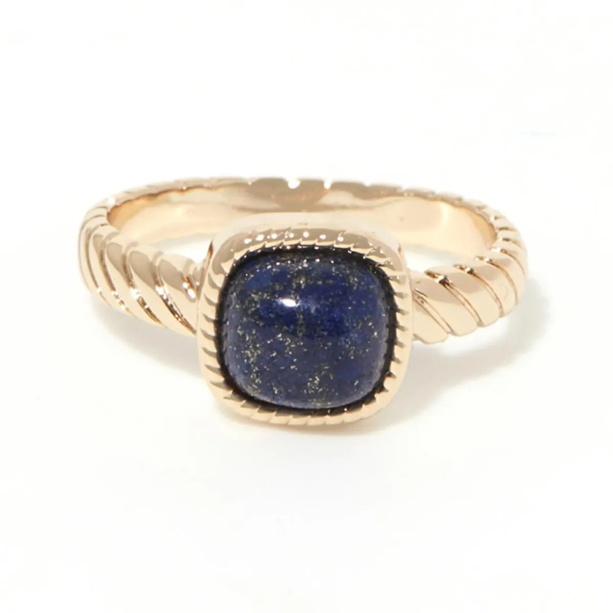 Moonstone Bagues|Bague Pamela Lapis en laiton doré