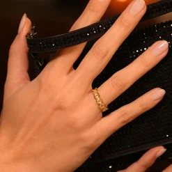 By Rafaella Bagues|Bague Selvaggia en Argent doré