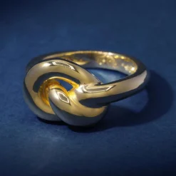 By Rafaella Bagues|Bague Spika en Argent doré