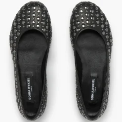 Sonia Rykiel Ballerines|Ballerines en Cuir Beaune noires