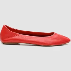 Cosmoparis Ballerines|Ballerines en Cuir Vixa corail