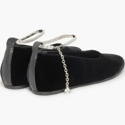 Sonia Rykiel Ballerines|Ballerines en Velour Beaune noires