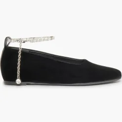 Sonia Rykiel Ballerines|Ballerines en Velour Beaune noires