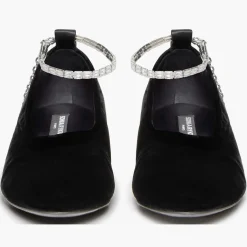 Sonia Rykiel Ballerines|Ballerines en Velour Beaune noires
