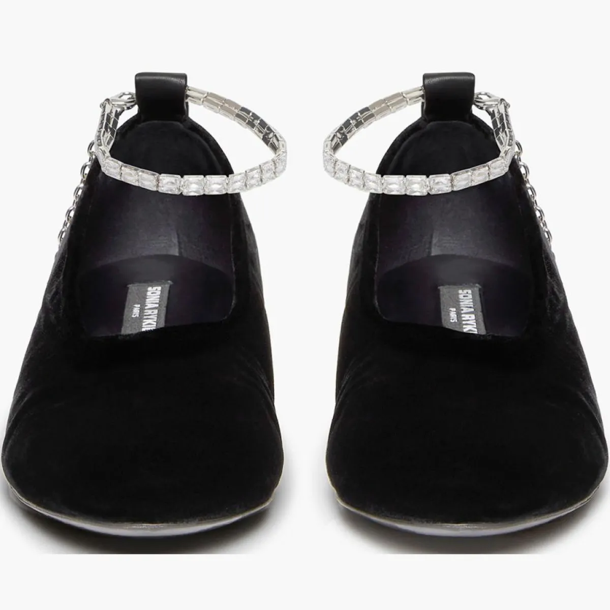 Sonia Rykiel Ballerines|Ballerines en Velour Beaune noires