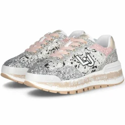 Liu-Jo Baskets|Baskets Amazing noir/argenté rose