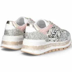 Liu-Jo Baskets|Baskets Amazing noir/argenté rose