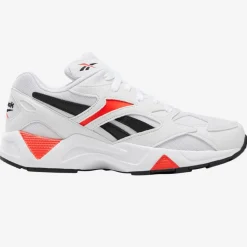 Reebok Baskets|Baskets Aztrek 96 blanc/noir/orange