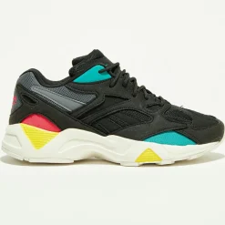 Reebok Baskets|Baskets Aztrek 96 noir/turquoise/orange