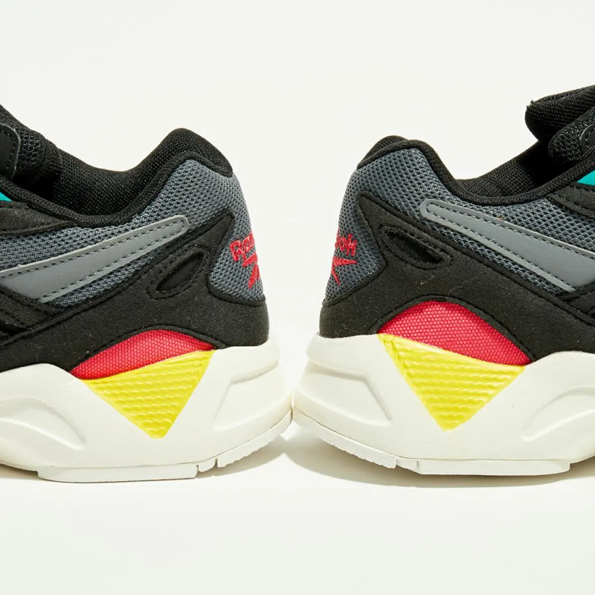 Reebok Baskets|Baskets Aztrek 96 noir/turquoise/orange