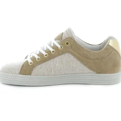 Palladium Baskets|Baskets basses en Cuir Kalexia bimatières beiges