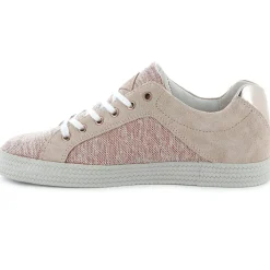 Palladium Baskets|Baskets basses en Cuir Kalexia bimatières rose clair