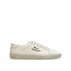 Saint Laurent Baskets|Baskets classiques Court crème
