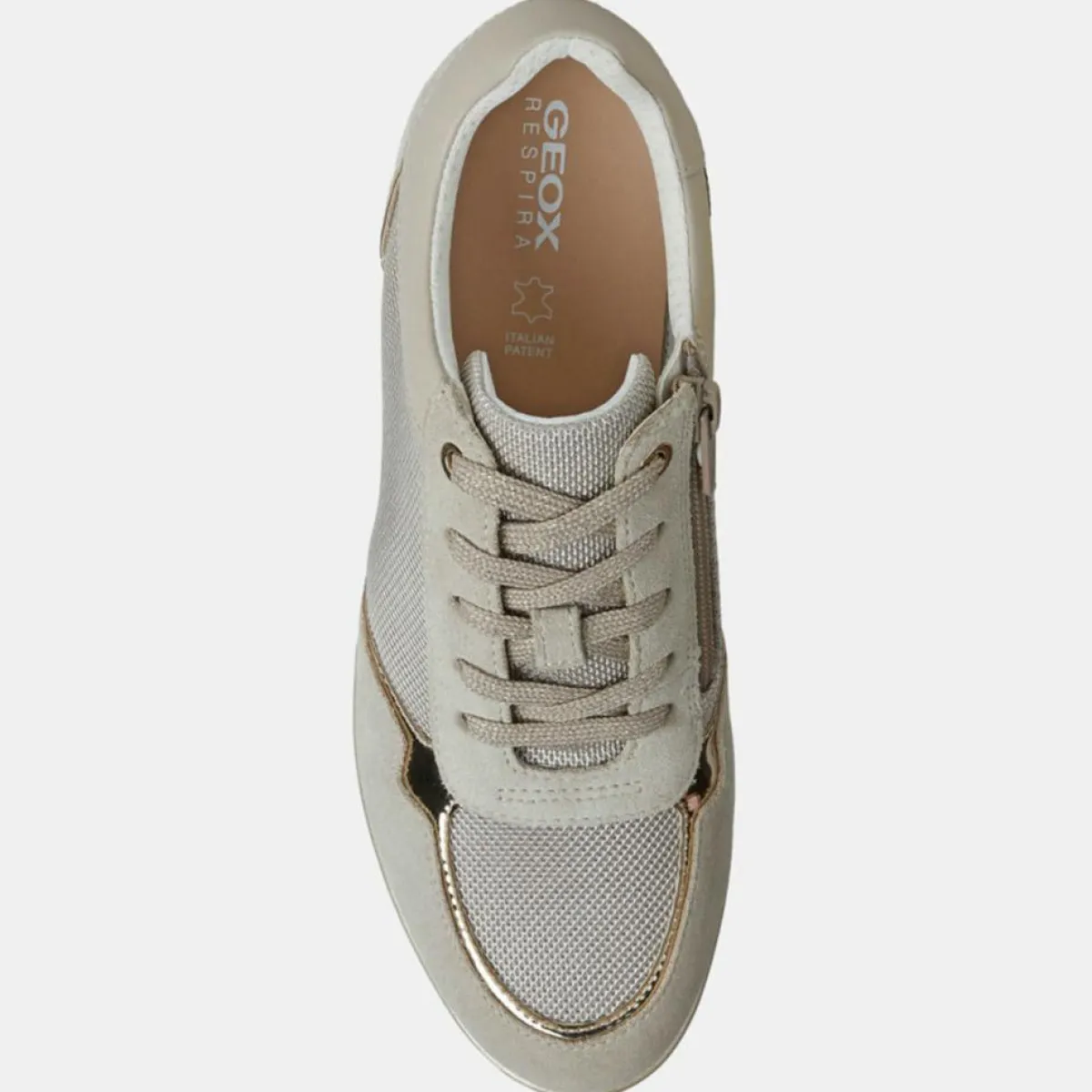 Geox Baskets|Baskets compensées Ilde beiges - Talon 9 cm