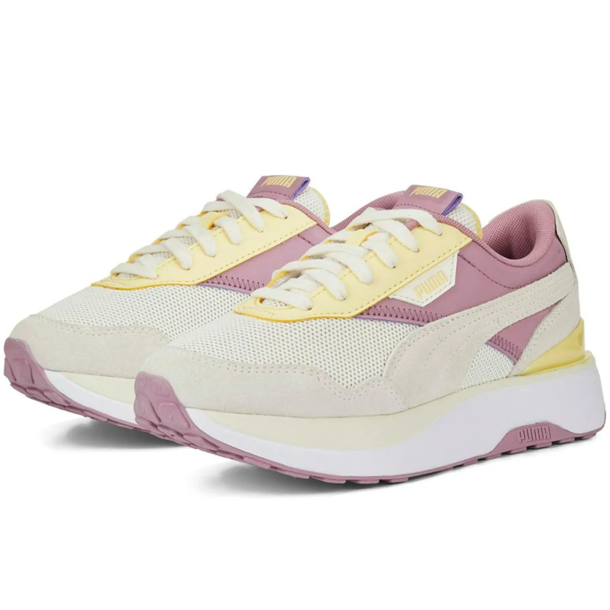 Puma Baskets|Baskets Cruise Rider Candy jaune/rose