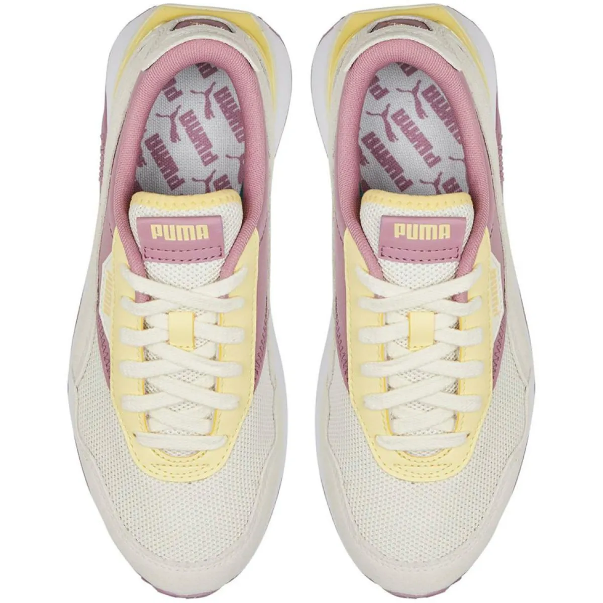 Puma Baskets|Baskets Cruise Rider Candy jaune/rose