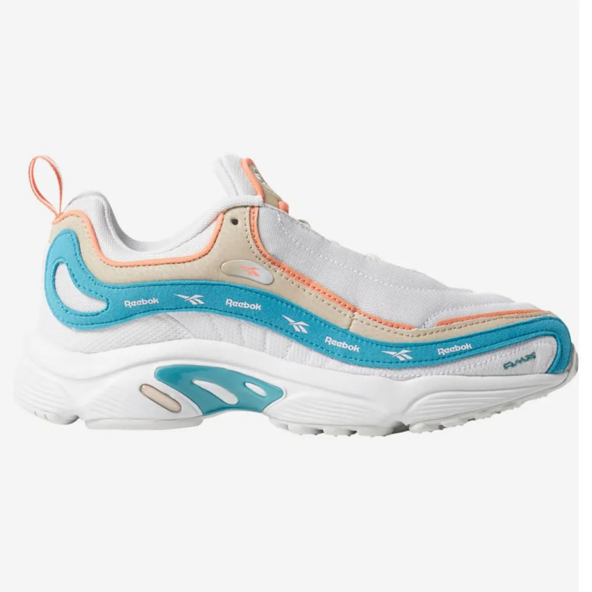 Reebok Baskets|Baskets Daytona Dmx Mu blanc/turquoise/orange