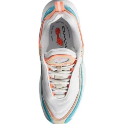 Reebok Baskets|Baskets Daytona Dmx Mu blanc/turquoise/orange
