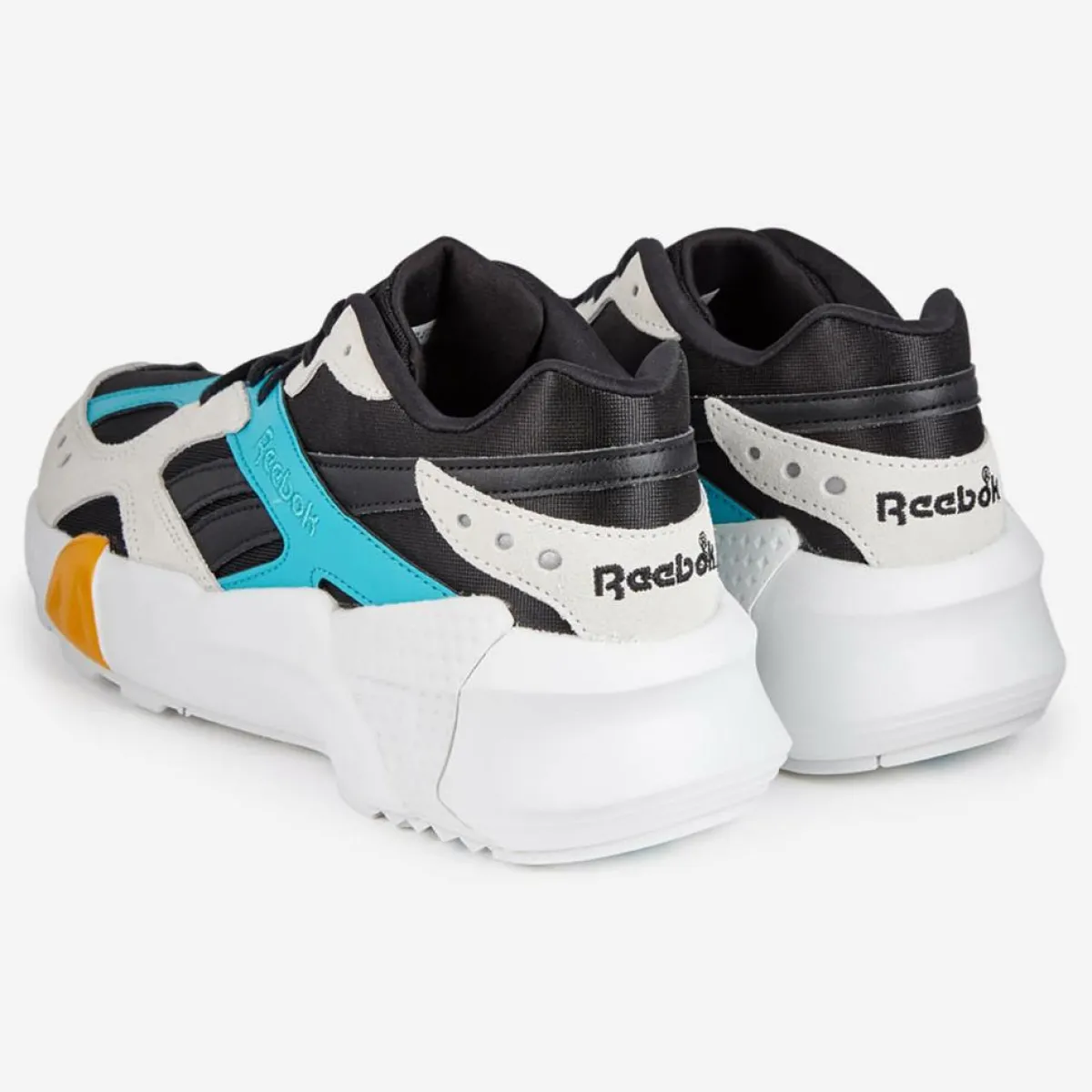 Reebok Baskets|Baskets en Cuir & mesh Aztrek Double X Gigi Hadid blanc/noir/turquoise