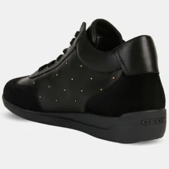 Geox Baskets|Baskets en Cuir & Velours de Cuir Myria noires