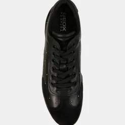 Geox Baskets|Baskets en Cuir & Velours de Cuir Myria noires