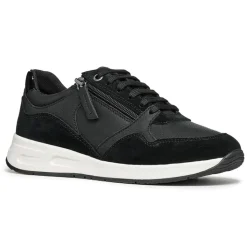 Geox Baskets|Baskets en Cuir & Velours de Cuir Bulmya noires